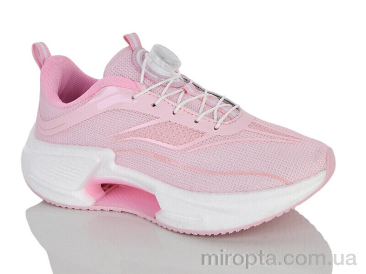 Кросівки 24-160 pink-white р: 36-41, в упаковці: 8 пар, купити тільки гуртом - 1178142