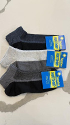 Шкарпетки чоловічі #AL225 сітка на демісезон (р. 40-45), в упаковці 36 шт. мікс кольорів №531752