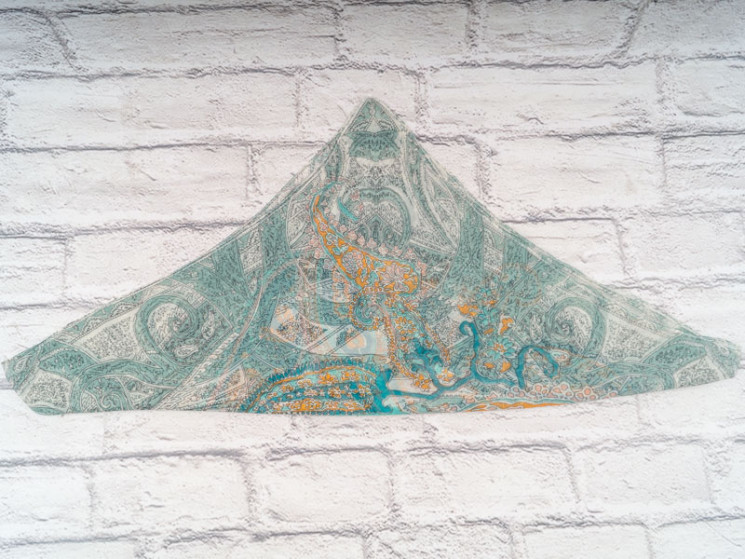Хустка No Brand р 72*72 Жіноча P221 green - Shawls PO548 (vyh naMylku)