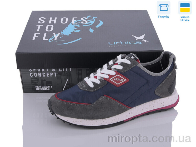 Кросівки UMB24097 navy-grey р: 41-46, в упаковці: 8 пар, купити тільки гуртом - 905677