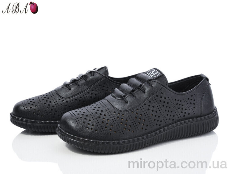 Туфлі 1ABA028-1 black р: 38-43, в упаковці: 8 пар, купити тільки гуртом - 1044623