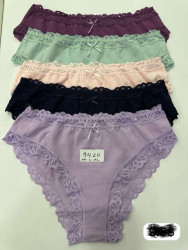 Труси жіночі, котон, м.9420 (р. M-XL ), мікс кольорів, в упаковці 10 штук №336655