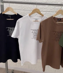Футболка чоловіча, бавовна, м. 45.1 (р: M, L, XL, XXL) білий №711402