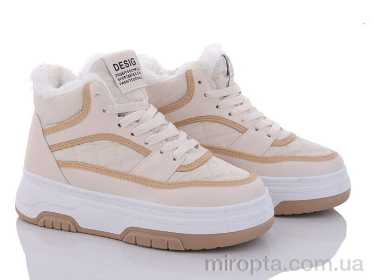 Черевики 149-16 beige р: 36-41, в упаковці: 8 пар, купити тільки гуртом - 898519