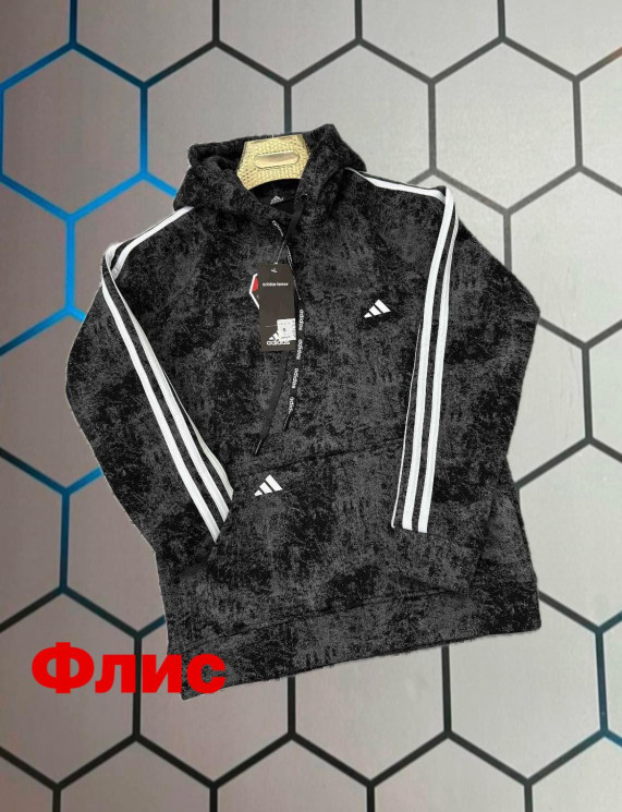 Худі чоловіче Adidas на флісі "6150" (р: S-2XL) 2 кольори, в упаковці 5 шт. №376846 - AlexClothes SER2276
