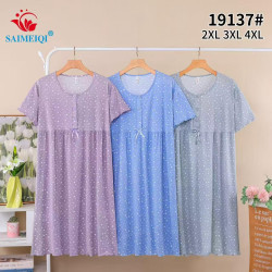 Нічна сорочка жіноча  м.19137 (р. 2XL-4ХL)  3 кольора в упаковці 3 штуки №757463