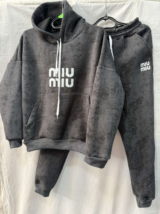Костюм  спортивний жіночий Miu Miu пеньє теплий (р.44-50)  в упаковці 4 штуки №758218 - Dakota