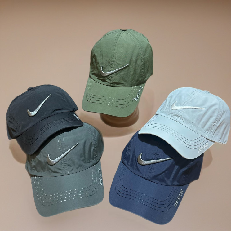 Кепка чоловіча "Nike" плащівка (р: 56-58) мікс кольорів, в упаковці 5 шт. №369154 - Koroleva 470