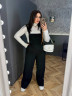 Комбінезон жіночий (штани + гольф), комбінезон - мікровельвет, гольф - рубчик віскоза м. 254 (р: 50-52, 54-56, 58-60) №805649 - 