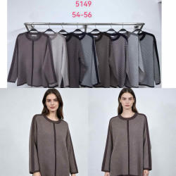 Кофта жіноча кашемір м.5149 (р.54-56) мікс кольорів в упаковці 5 штук №763847