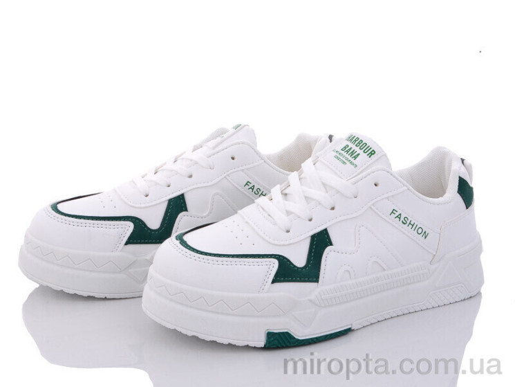 Кросівки 45-97 white-green р: 37-41, в упаковці: 8 пар, купити тільки гуртом - 868964