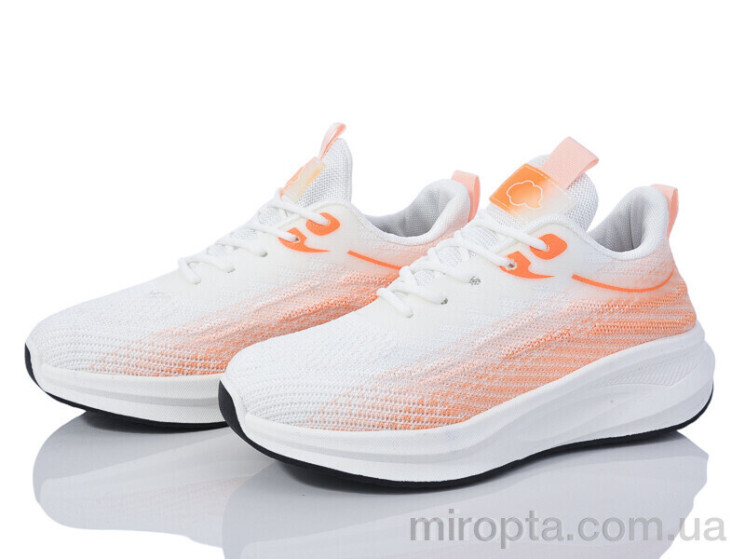 Кросівки 176-33 white-orange р: 36-41, в упаковці: 8 пар, купити тільки гуртом - 949477