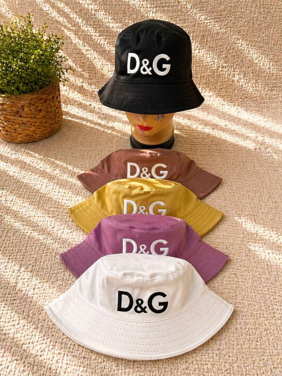 Панама жіноча D&G, бавовна (розмір: 56-58) мікс кольорів, в упаковці 5 штук №345357 - Great