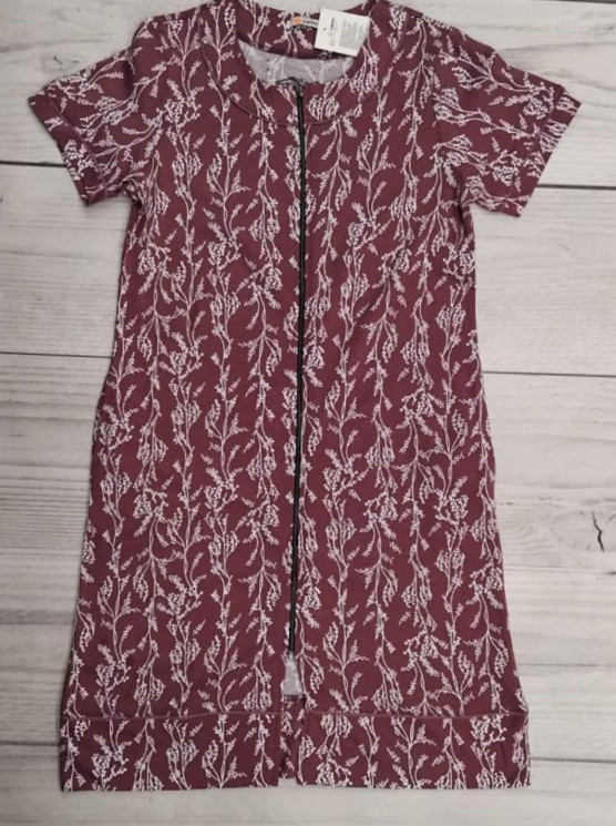 Халат жіночий, трикотаж, м.3337 (р. 48-56 ), в упаковці 5 штук №325565 - Kazah SE821