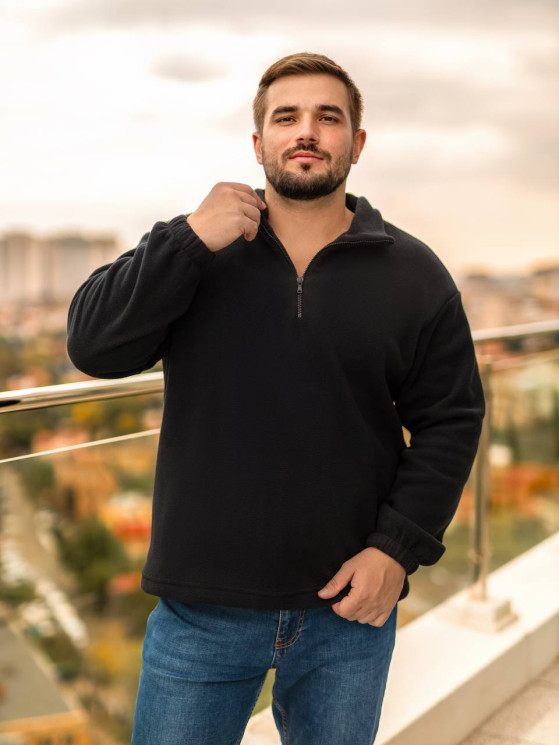 Толстовка чоловіча, двосторонній фліс м.7702 (р: L, XL, XXL) №817195 - 