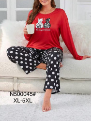 Піжама жіноча "500045" бамбук (р: XL,2XL,3XL,4XL,5XL) в упаковці 5 шт. №372295
