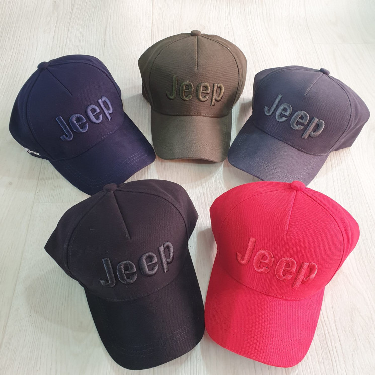 Бейсболка чоловічa "Jeep" котон (р: 58-61) мікс кольорів, в упаковці 5 шт. №382407 - Ventil SE 939