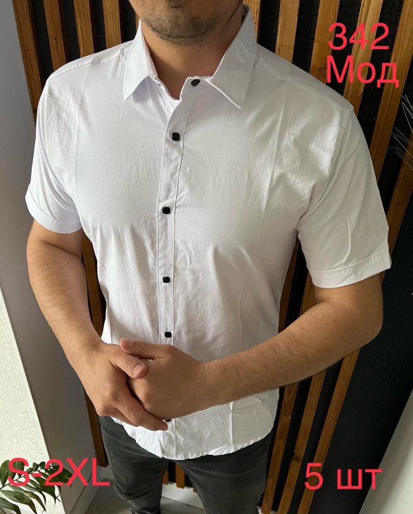 Сорочка чоловіча VARETTI стрейч котон  м.342  (р: S-2XL)  в упаковці 5 штук №753497 - Nadiyka BG/PO2161-2162
