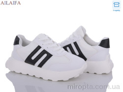 Кросівки 2391 white-black піна р: 36-41, в упаковці: 6 пар, купити тільки гуртом