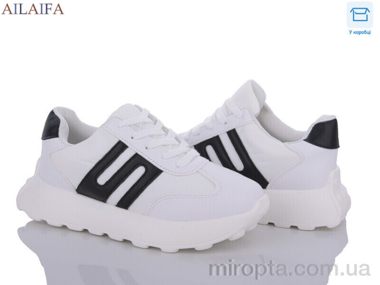 Кросівки 2391 white-black піна р: 36-41, в упаковці: 6 пар, купити тільки гуртом - 903712