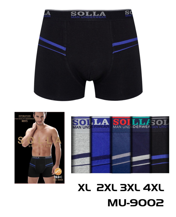 Труси чоловічі, котон, м.MU-9002 (розмір: XL-4XL), мікс кольорів, в упаковці 24 штуки №348134 - VanKiey WE296