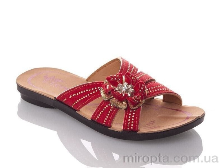 Шльопанці GElena-N1B-red р: 30-35, в упаковці: 6 пар, купити тільки гуртом - 1078819