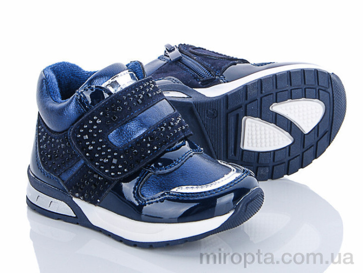 Черевики A05-1 navy р: 21-26, в упаковці: 8 пар, купити тільки гуртом - 359444