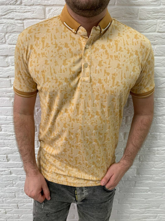 Футболка Raymons р M-2XL Чоловіча Polo S1539 yellow - NikNumbers SE1041-1042
