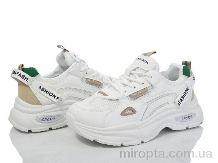 Кросівки 149-60 white-beige р: 36-40, в упаковці: 8 пар, купити тільки гуртом - 974439