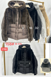 Шуба жіноча, еко хутро, м.158 (р. M-2XL ), 4 кольори, в упаковці 4 штуки №349162