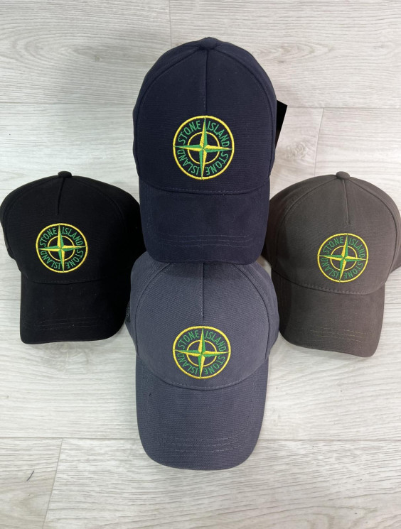 Кепка чоловіча на флісi "Stone Island" (р: 56-61) мікс кольорів, в упаковці 5 шт. №377068 - Ventil SE 939