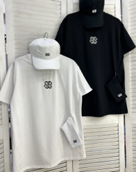 Футболка жіноча, котон (р: one size) 2 кольори, в упаковці 5 шт. №385960