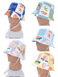 Панама дитяча "8-06" (р: 50) мікс кольорів, в упаковці 5 шт. №369561