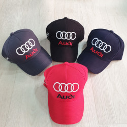 Бейсболка чоловічa "Audi" котон (р: 58-61) мікс кольорів, в упаковці 5 шт. №382408