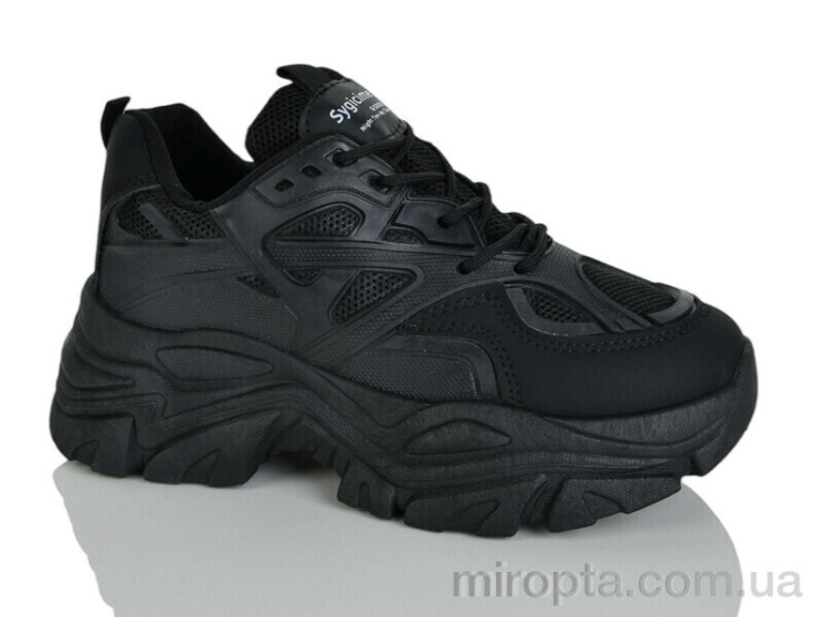 Кросівки Prime KT-M998 black р: 37-40, в упаковці: 8 пар, купити тільки гуртом - 1207249