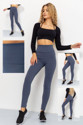 Лосини, р.S-XL, рубчик, 7 кольорів в упаковці 6 штук №807977