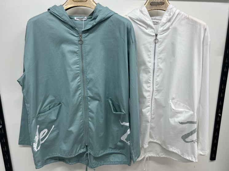 Вітрівка жіноча, котон, м.3447709 (р. 3XL-7XL ), 2 кольори, в упаковці 5 штук №339522 - 
