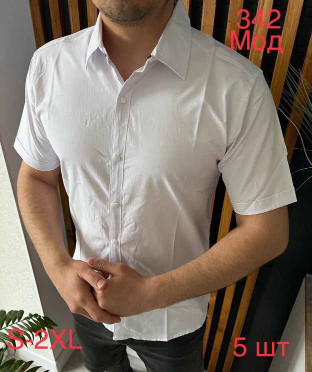 Сорочка чоловіча VARETTI стрейч котон  м.342  (р: S-2XL)  в упаковці 5 штук №753498 - Nadiyka BG/PO2161-2162