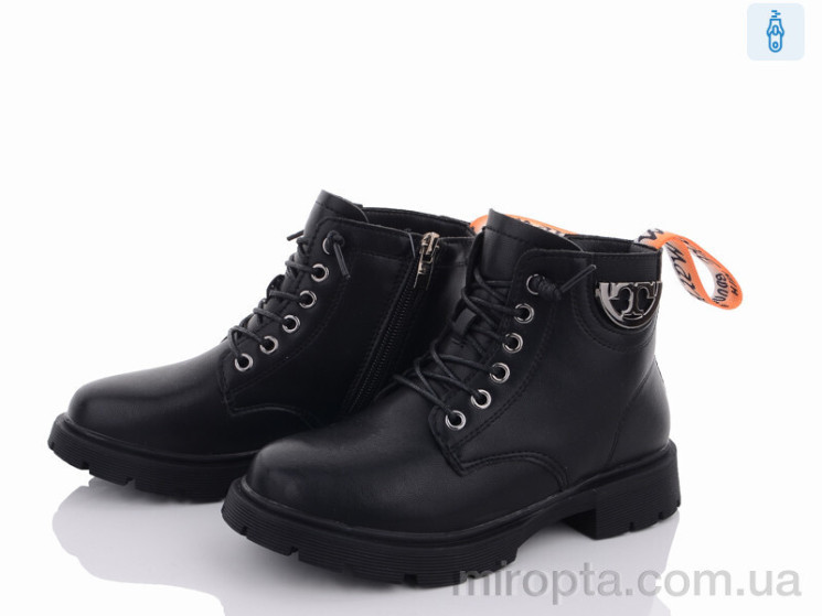 Черевики Y106(7603) black-orange р: 31-36, в упаковці: 6 пар, купити тільки гуртом - 693800