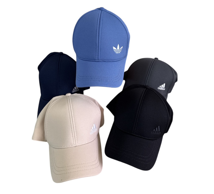 Кепка чоловіча "Adidas" (р: універсальний) мікс кольорів, в упаковці 5 шт. №372700 - Strike Se655