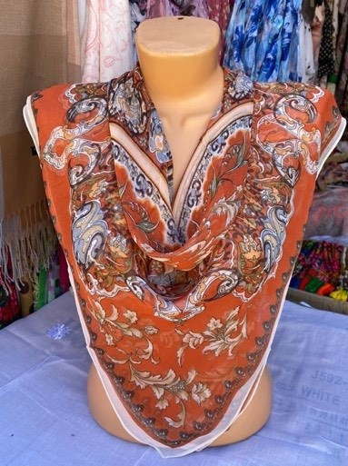 Хустка жіноча, шифон (р: 85*85см) придбати в роздріб №823106 - Kristal BG1224
