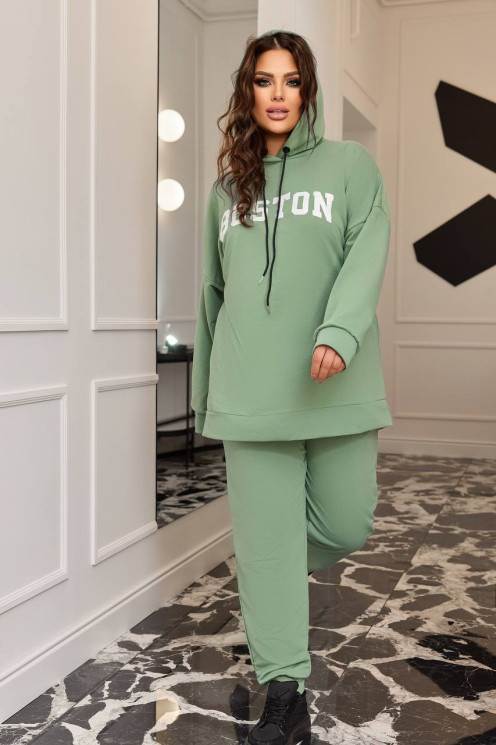Костюм жіночий "двійка" (худі+штани), двонитка м. 330 (р: 48-50, 52-54, 56-58) №703140 - 