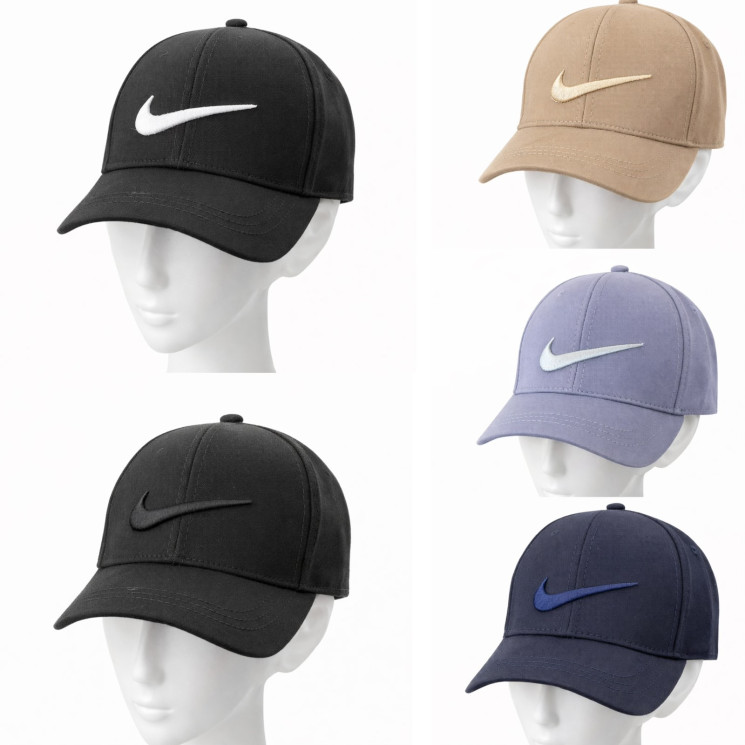 Кепка підліткова "Nike" котон (р: 55-56) мікс кольорів, в упаковці 5 шт. №383511 - Koroleva 470