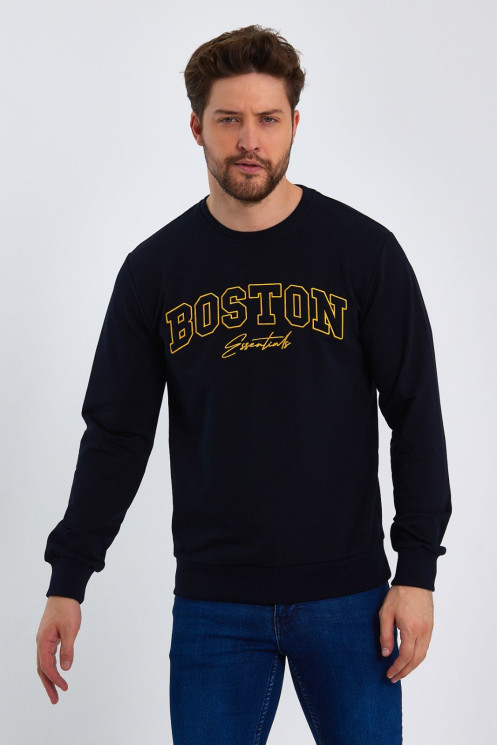 Батник чоловічий  двохнитка батал(Розмір:2XL-6XL) чорного кол в упаковці 5 штук №300325 - Wolf HR1900