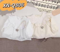 Блузка дитяча, котон, м.XN-Q806 (р. 100-140 ), 2 кольори, в упаковці 5 штук №346396