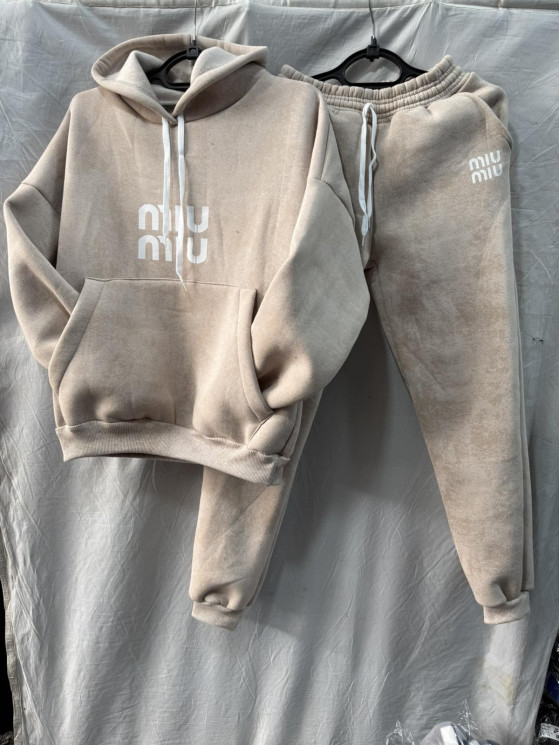 Костюм  спортивний жіночий Miu Miu пеньє теплий (р.44-50)  в упаковці 4 штуки №758219 - Dakota