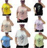 Футболка  жіноча на зв'язці котон  м.25041  (р. XL-3XL)  8 кольорів  в упаковці 3 штуки  №753250 - Smile RZ 4457