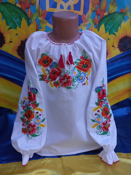 Вишиванка дитяча (розміри: зріст 122-146) в упаковці 5 штук №305066 - Delux 909