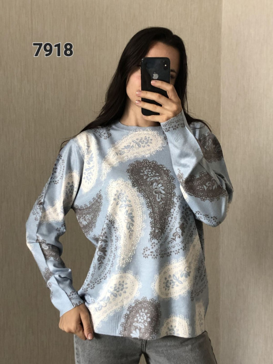 Светр жіночий, кашемір, м.7918 (р. 50-54 ), мікс кольорів, в упаковці 3 штуки №333337 - Korona UG 4477