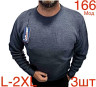Светр чоловічий вовна м.166  (р. L-2XL) 6 кольорів в упаковці 3 штуки №757083 - Nadiyka BG/PO2161-2162